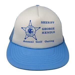 Sheriff George Hendle Annual Golf Outing Trucker Cap Blue One Size Mesh Back